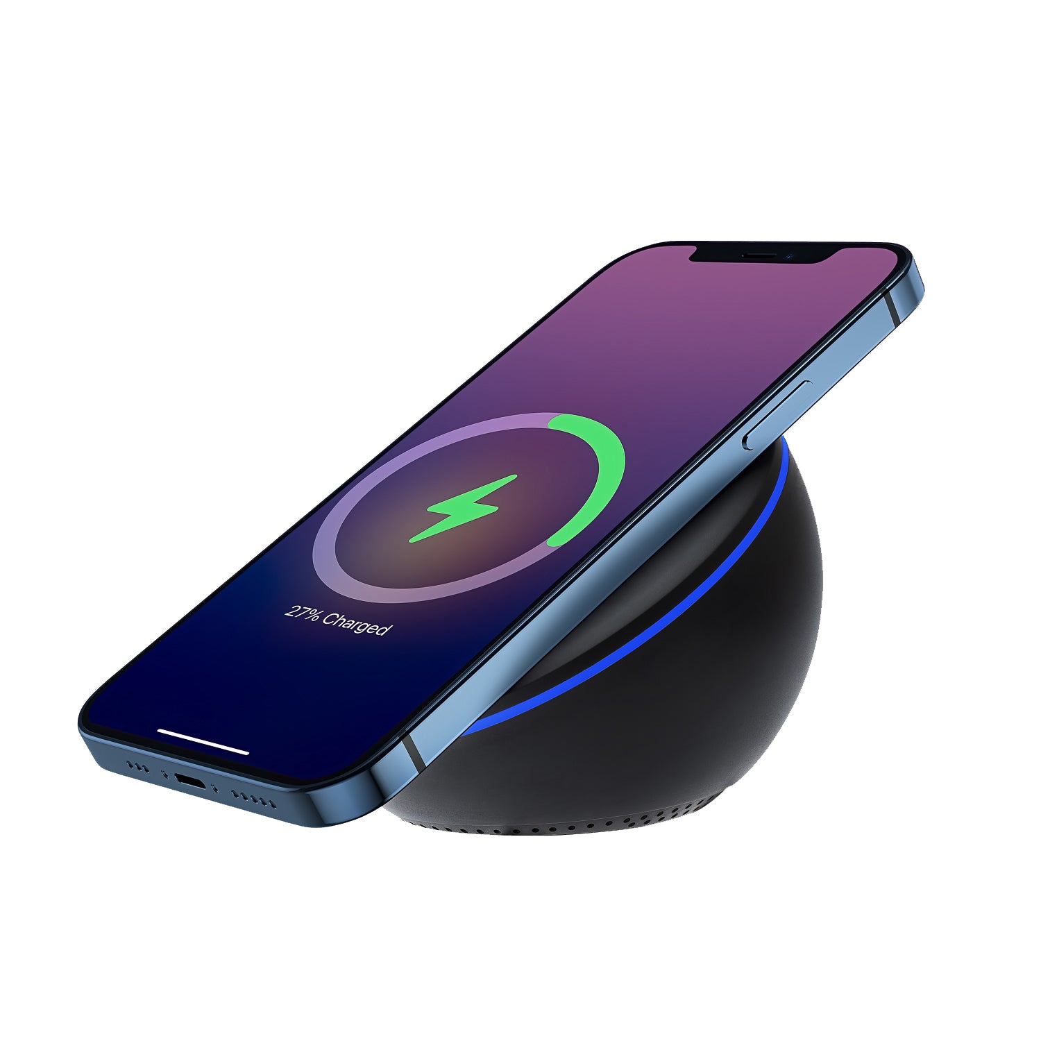 Q8_3 Magnetic Suction Wireless Car Charger for iPhone 12 Pro Max - Image 1